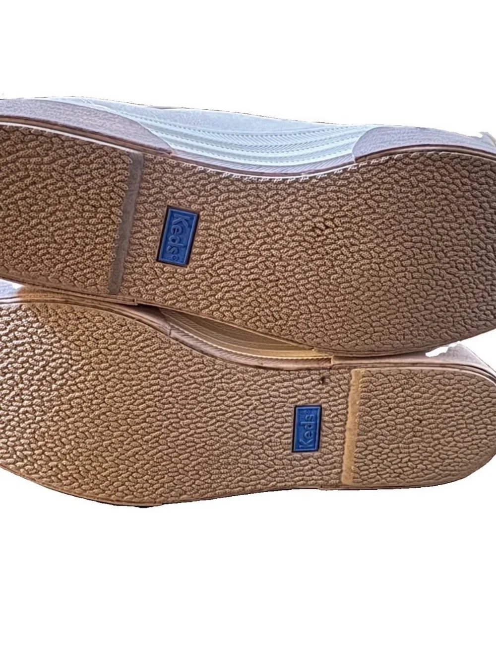 Keds Women's Triple Up Leather Platform Sneaker Off White/Taupe Size 7